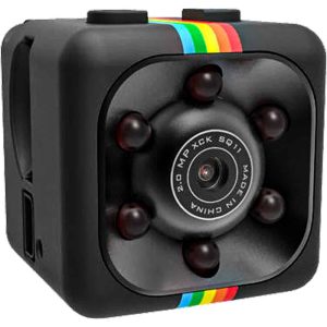 Mini Hidden Spy Camera with Built-In DVR – Motion Activated | 1080P & 720P Video | 32GB Micro SD | Pocket Clip & Wall Mount | 1" Cube | Body Worn or Stationary